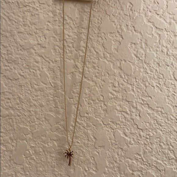 nice cute Gold little palm tree necklace - Picture 2 of 2